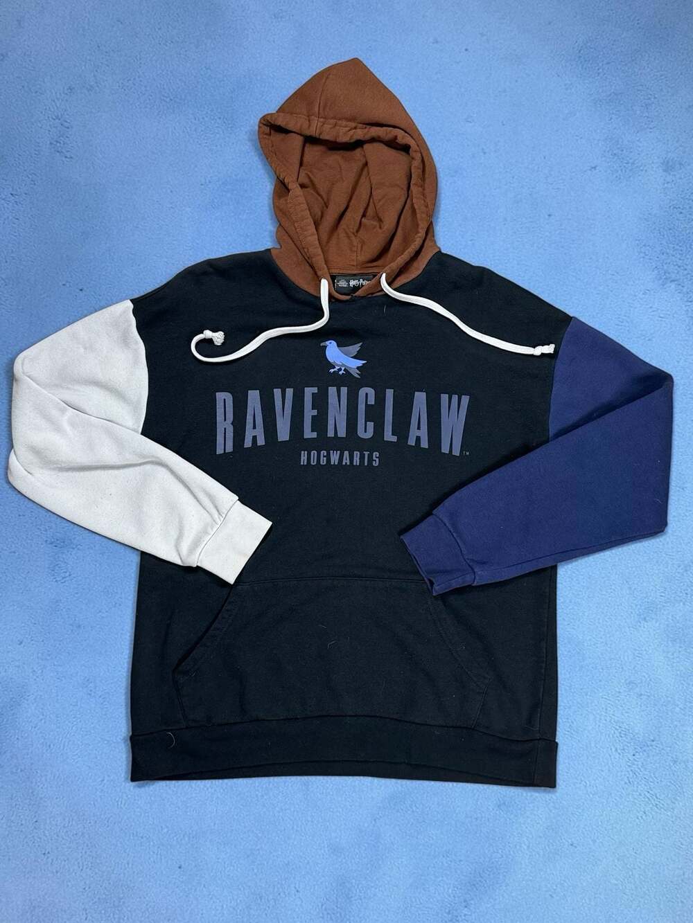 Harry Potter Ravenclaw Color Block Collegiate Hoodie - Small